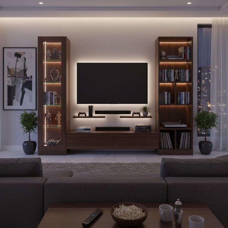 Entertainment Center Assembly detail
