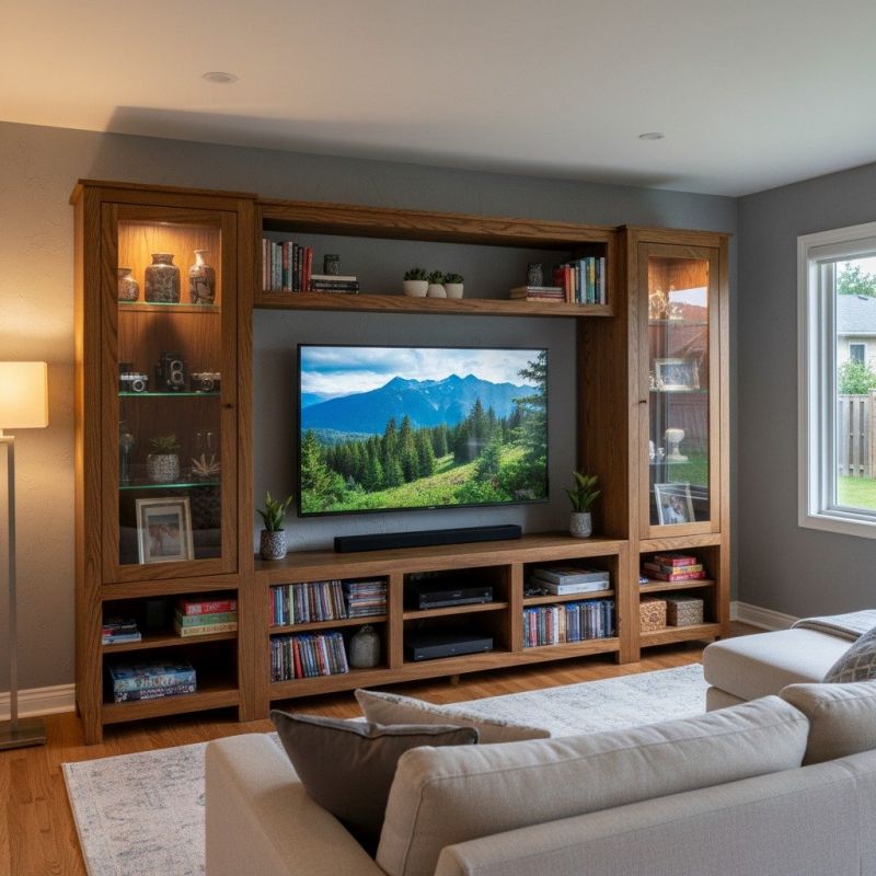 Entertainment Center Assembly detail