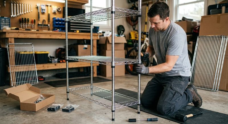 Shoe Rack Assembly in Olathe, KS